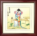 壁挂工艺-春盛晓梳(苏绣)